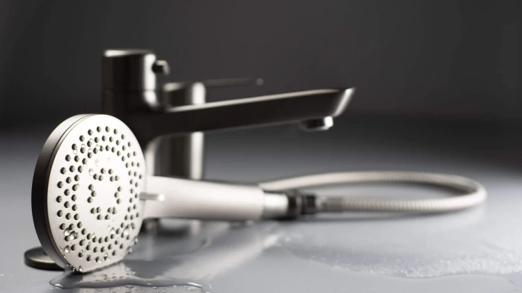 Bateria wannowa 3-otworowa titanium Arnika Deante