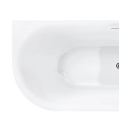 Wanna narożna intero v230mpch 150 cm montaż prawostronny przelew szczelinowy korek klik klak chrom