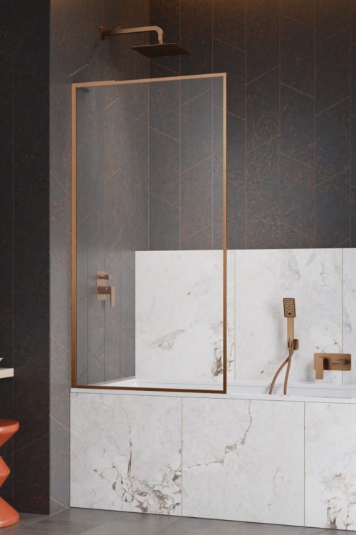 Parawan nawannowy Radaway Modo F SL Brushed Copper PNJ II lewy