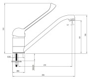 Bateria kuchenna stojąca chrom Joko Deante
