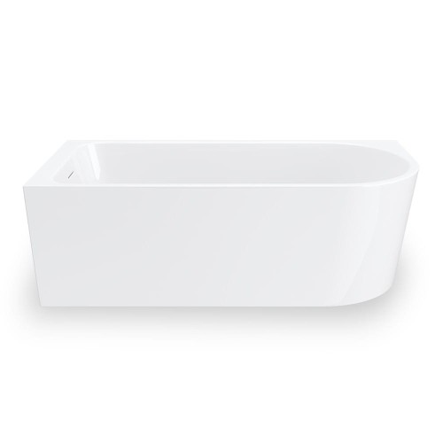 Wanna narożna invelia v220llrg 160x75 cm montaż lewostronny korek klik klak różowe złoto