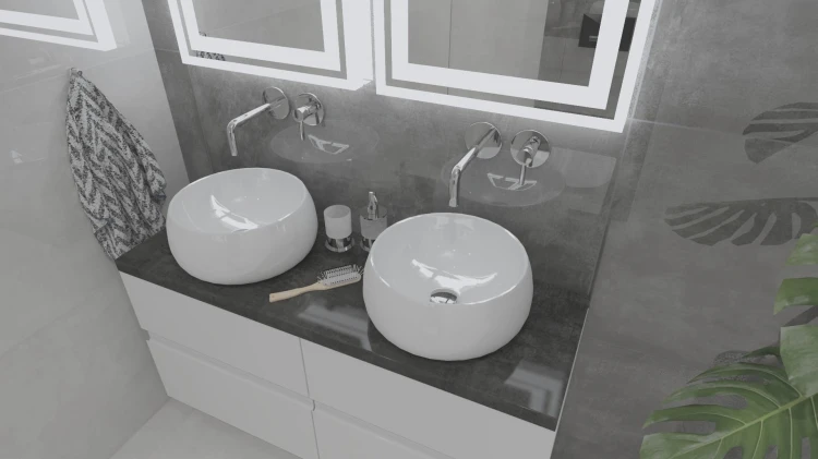 Umywalka nablatowa Graciosa Lavita