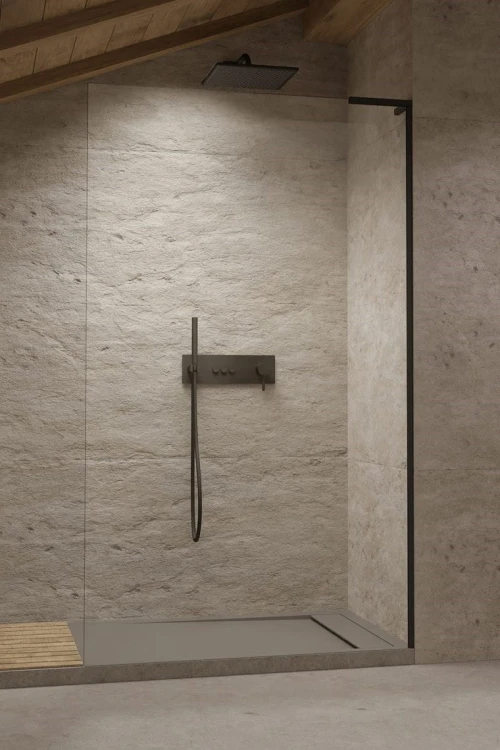 Kabina prysznicowa walk-in Radaway Modo SL Black II prawa