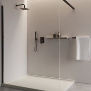 Podtynkowy zestaw prysznicowy z deszczownicą Aquila Matt Black Lavita