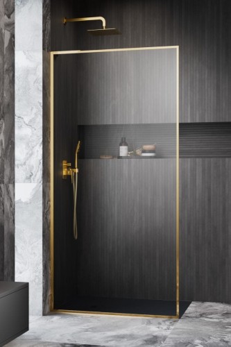 Kabina prysznicowa walk-in Radaway Modo F SL Gold II lewa złota