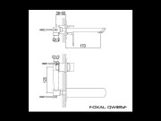 Bateria umywalkowa KOHLMAN Foxal QW185F