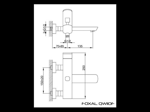 Bateria wannowa KOHLMAN Foxal QW110F