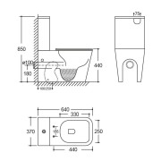 Kompakt Wc Tryton Black Lavita