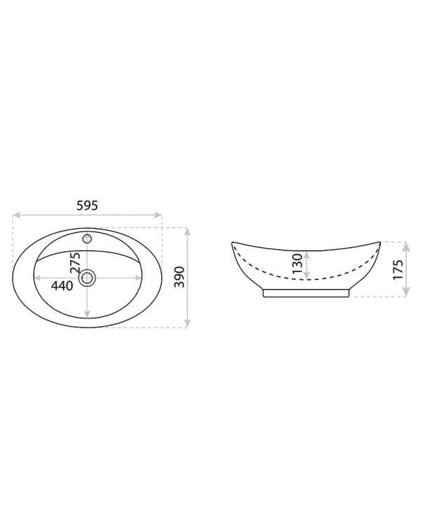 Umywalka nablatowa Terra Lavita