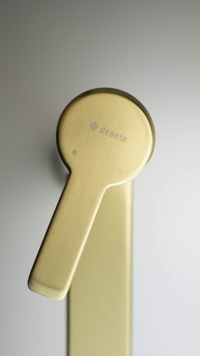 Bateria umywalkowa wysoka Arnika Deante złoto szczotkowane