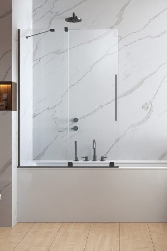 Parawan nawannowy Furo Brushed GunMetal PND II Radaway lewy