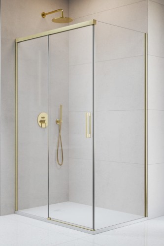Kabina prysznicowa Radaway Idea 8 Brushed Gold KDJ lewa