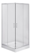 Kabina kwadratowa 90x90x185 Funkia Deante szkło szronione