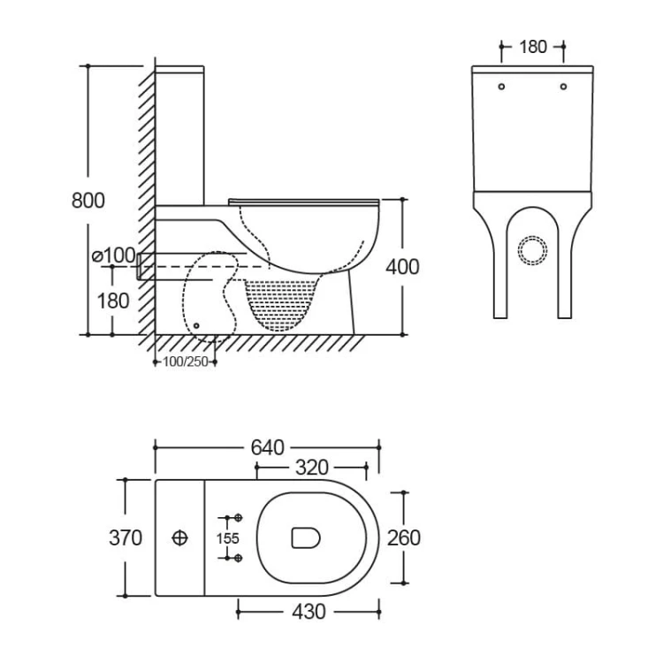 Kompakt Wc Posejdon Lavita