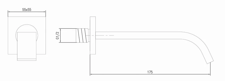 Wylewka serii Axis KOHLMAN QW230N