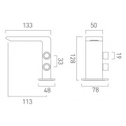 Bateria VADO OMIKA Noir umywalkowa czarny poler