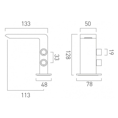 Bateria VADO OMIKA Noir umywalkowa czarny poler