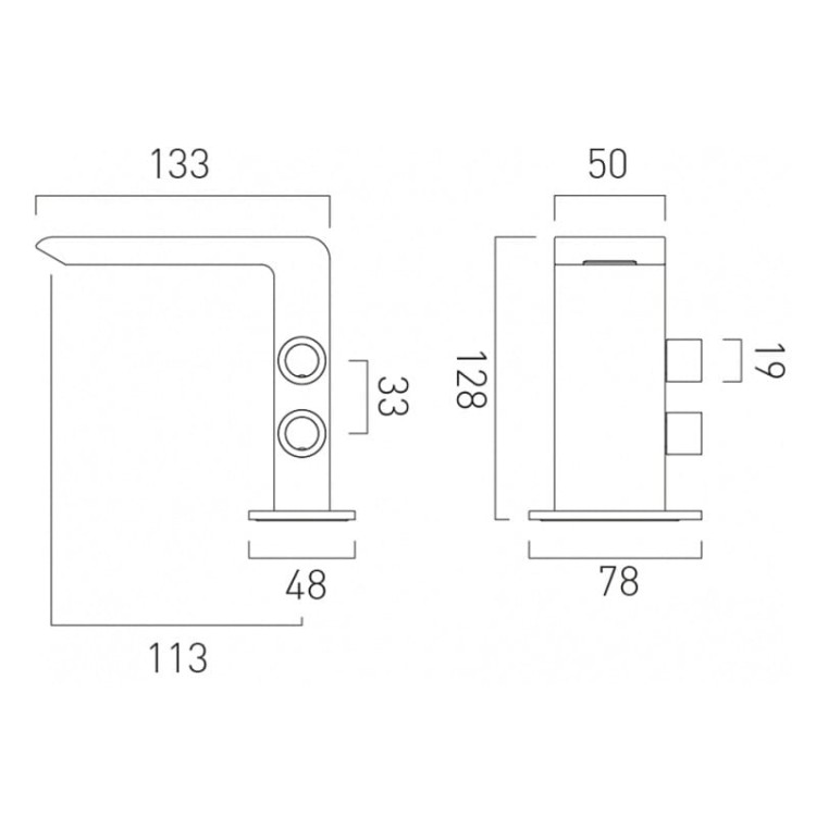 Bateria VADO OMIKA Noir umywalkowa czarny poler
