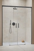 Drzwi prysznicowe Idea Brushed GunMetal DWD Radaway szkło przejrzyste