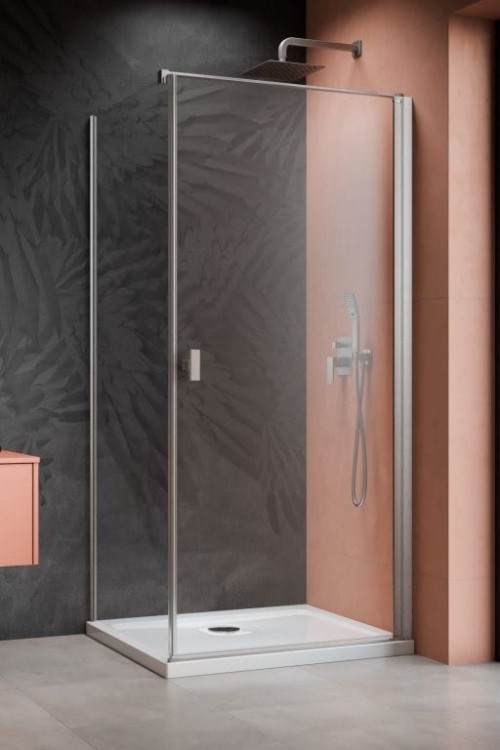 Kabina prysznicowa Radaway Nes Brushed Nickel KDJ I prawa