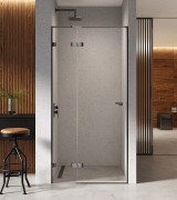 Drzwi prysznicowe New Trendy Eventa Black Chrome lewe czyste