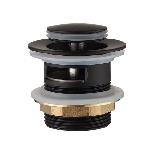 Korek z przelewem do wanny vbl klik - klak czarny