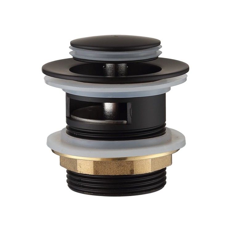 Korek z przelewem do wanny vbl klik - klak czarny