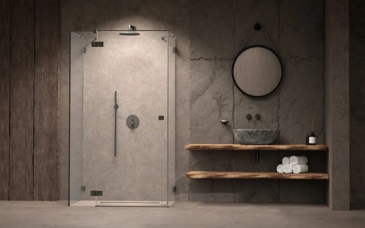 Kabina prysznicowa Essenza Pro Brushed GunMetal KDJ+S Radaway lewa