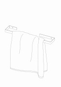 Deante Mokko Wieszak na ręcznik ścienny 60 cm Bianco