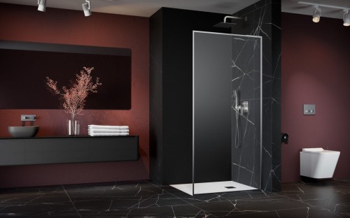 Kabina prysznicowa walk-in Radaway Modo F SL Brushed Nickel II prawa