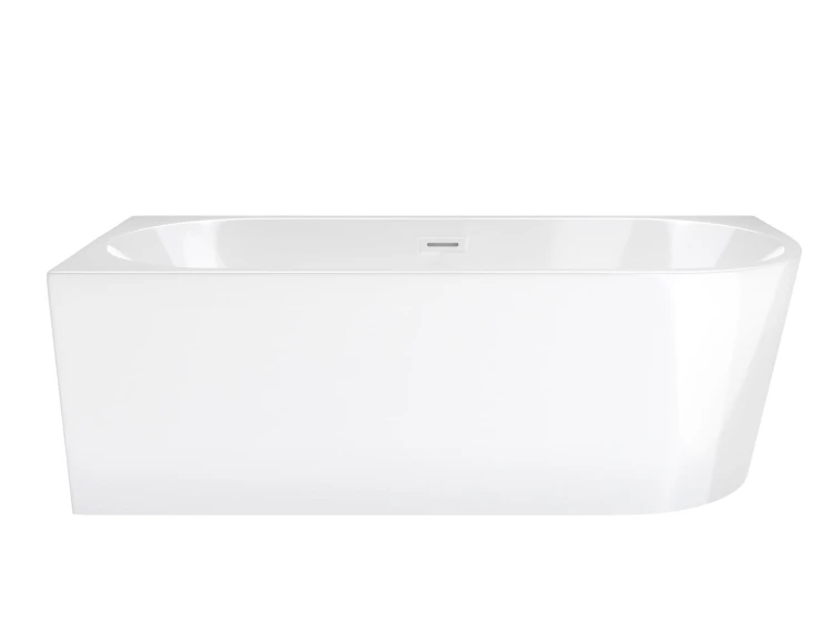 Wanna wolnostojąca narożna corsan intero 150 x 75 montaż lewostronny korek klik-klak biały