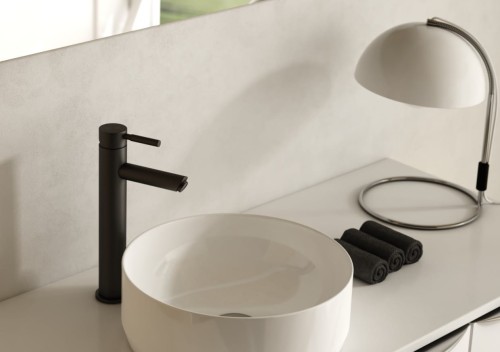 Bateria umywalkowa wysoka Roxin Black KOHLMAN QB170RB czarna