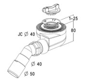 Syfon brodzikowy 50mm Radaway 5SL1