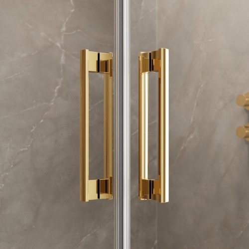 Kabina prysznicowa Radaway Idea Gold KDJ 160x120x200,5 prawa, złota