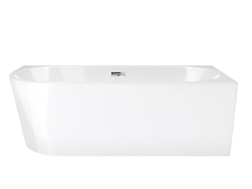 Wanna wolnostojąca narożna corsan intero 150 x 75 montaż prawostronny korek klik-klak chrom