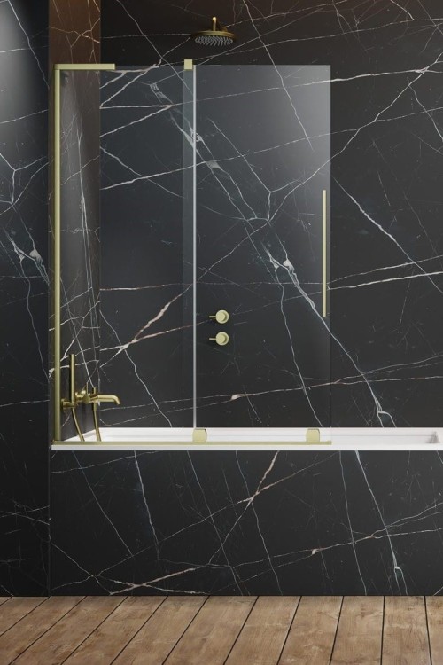 Parawan nawannowy Furo SL Brushed Gold PND II Radaway lewy złoty