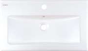 Umywalka ceramiczna wpuszczana biała 61,5x36 Tubo Deante