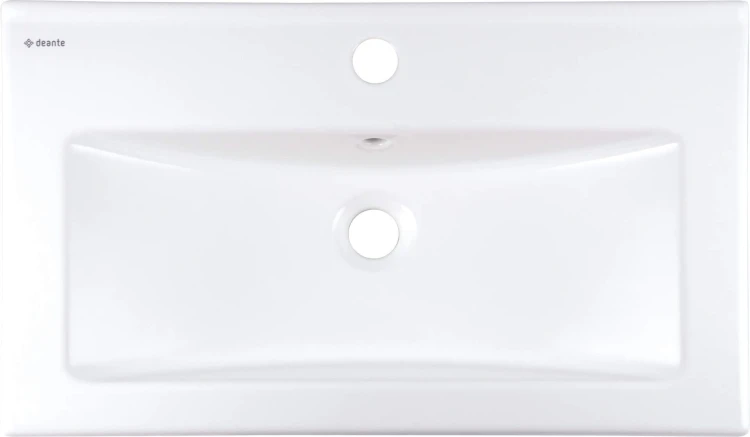 Umywalka ceramiczna wpuszczana biała 61,5x36 Tubo Deante