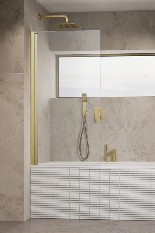 Parawan nawannowy Radaway Nes Brushed Gold PNJ I lewy