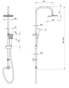 Deszczownica 1-funkcyjna Floks Deante