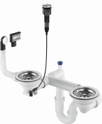 Syfon do zlewozmywaka granitowego 1.5- i 2-komorowego Space-Saver