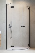 Kabina Radaway Essenza Black PDD 80x80x200 szkło przejrzyste