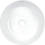 Umywalka ceramiczna nablatowa asymetryczna biała Silia Hexa Deante