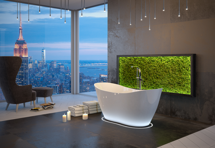 Wanna wolnostojąca Besco VIYA 160x70 cm biała