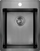 Zlewozmywak stalowy 1-komorowy titanium Olfato Precious Deante