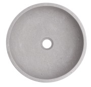 Umywalka kamienna nablatowa Apo AD naturalnie szary marmur