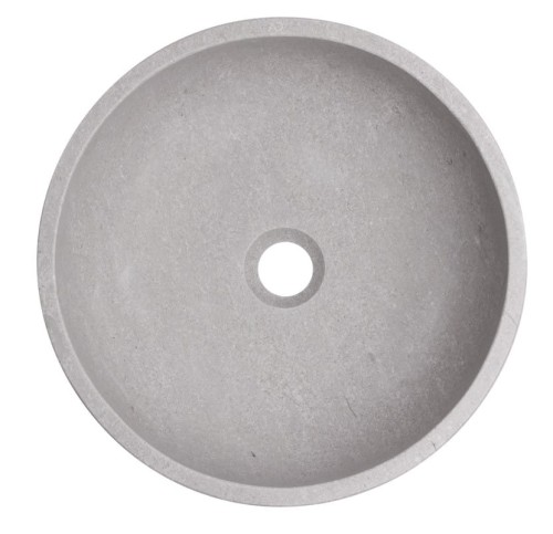 Umywalka kamienna nablatowa Apo AD naturalnie szary marmur