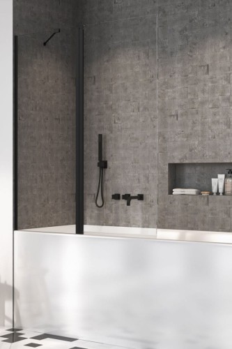 Parawan nawannowy Radaway Nes 8 Black PND II lewy