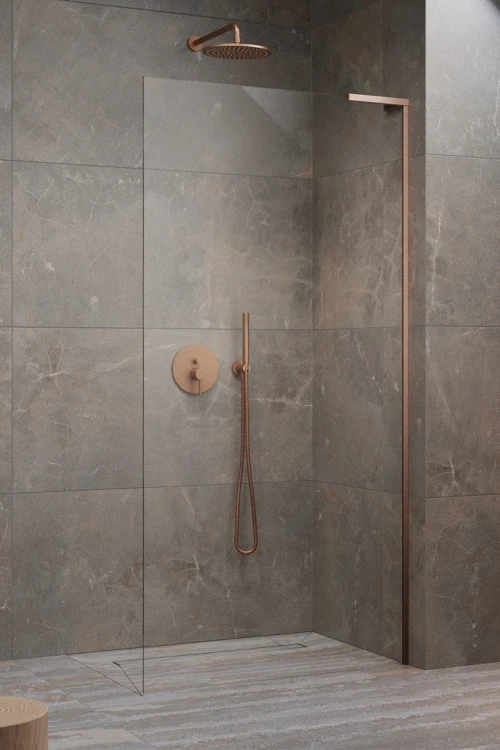 Kabina prysznicowa walk-in Radaway Modo SL Brushed Copper II prawa