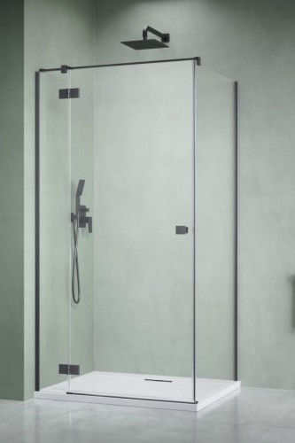 Kabina prysznicowa Radaway Essenza 8 Brushed GunMetal KDJ lewa